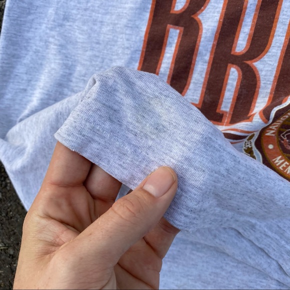 Vintage Cleveland browns nutmeg tee shirt - Picture 6 of 7